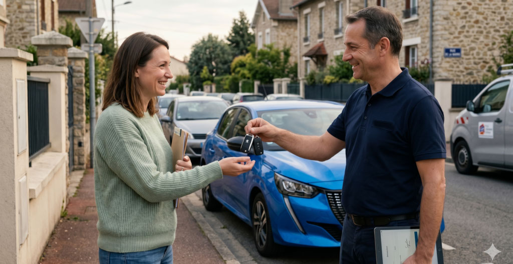 livraison voiture de location à domicile